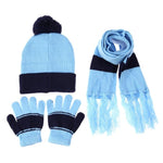 Children Hat Scarf Gloves Set Warm Autumn Winter Fashion Kids Baby Warm Knitted Caps Gloves for Children Girls Boys