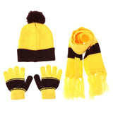 Children Hat Scarf Gloves Set Warm Autumn Winter Fashion Kids Baby Warm Knitted Caps Gloves for Children Girls Boys