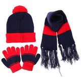 Children Hat Scarf Gloves Set Warm Autumn Winter Fashion Kids Baby Warm Knitted Caps Gloves for Children Girls Boys