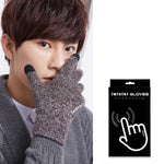 Gloves Outdoor Touchscreen Mittens Solid Women Men Men Casual Street Stretch Warm Winter Fall