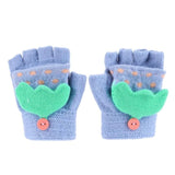 Winter Warm Baby Gloves Children Knitted Stretch Mittens Kids Solid Girls Gloves Full Finger Glove Knitted Random Boys Gloves